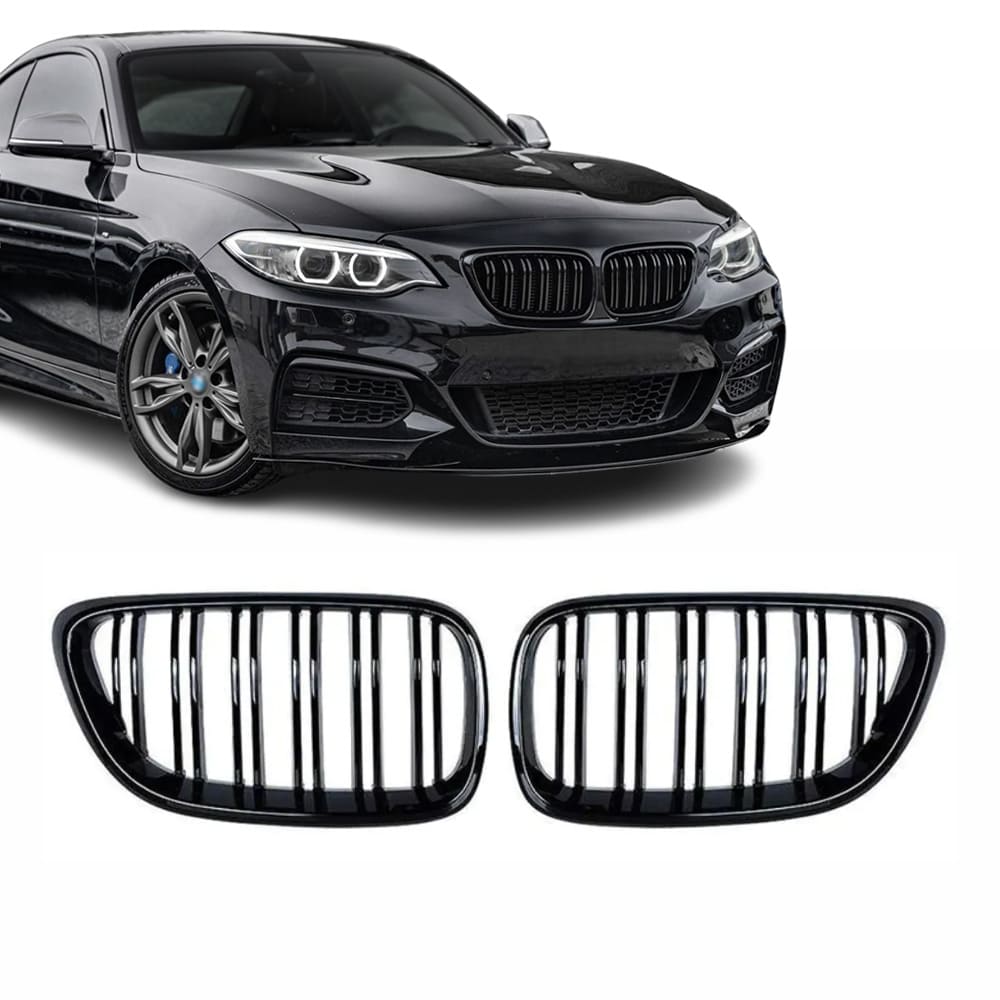 Njurar F22/F23/F87 Blank Svart dubbelribbade (14-20)