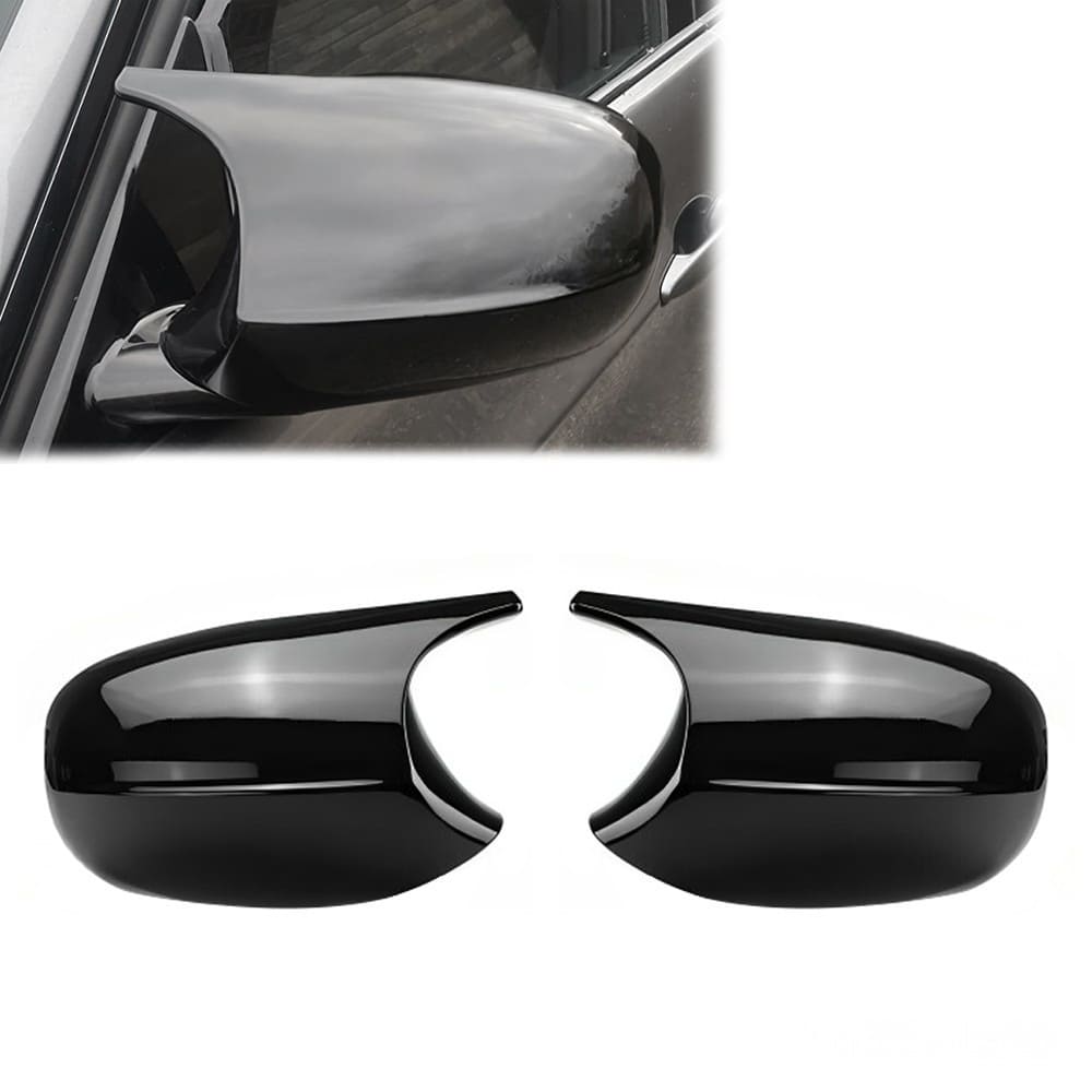 Spegelkåpor E81/E82/E87/E88 Blank Svart Lci