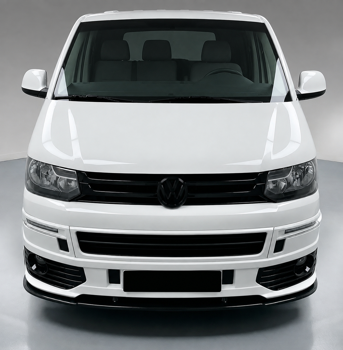 Sportline stil Frontläpp + Nedre Spoiler sats för VW T5.1 (09-14)