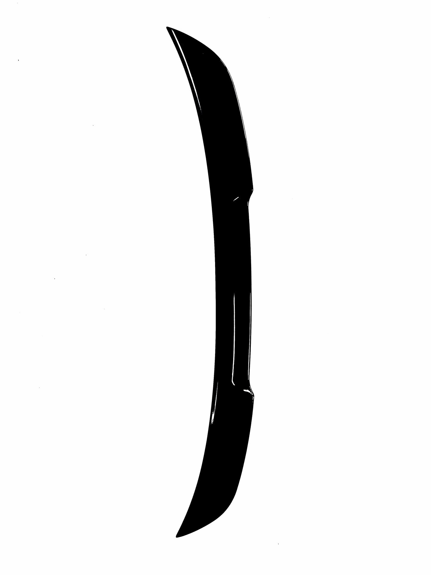 M4 look vinge E60 Blank Svart (03-10)