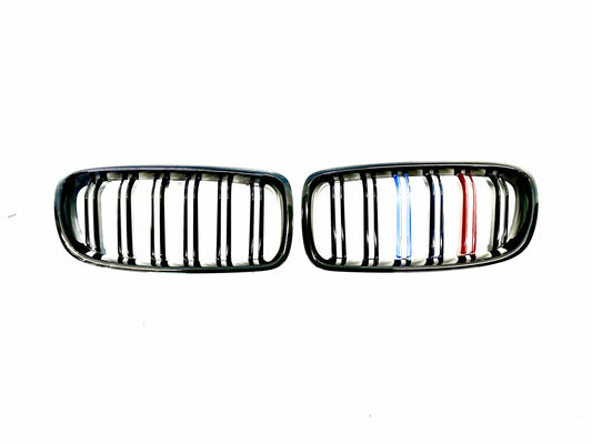 Njurar F10/F11 Blank Svart med färg Dubbelribbade (11-17)