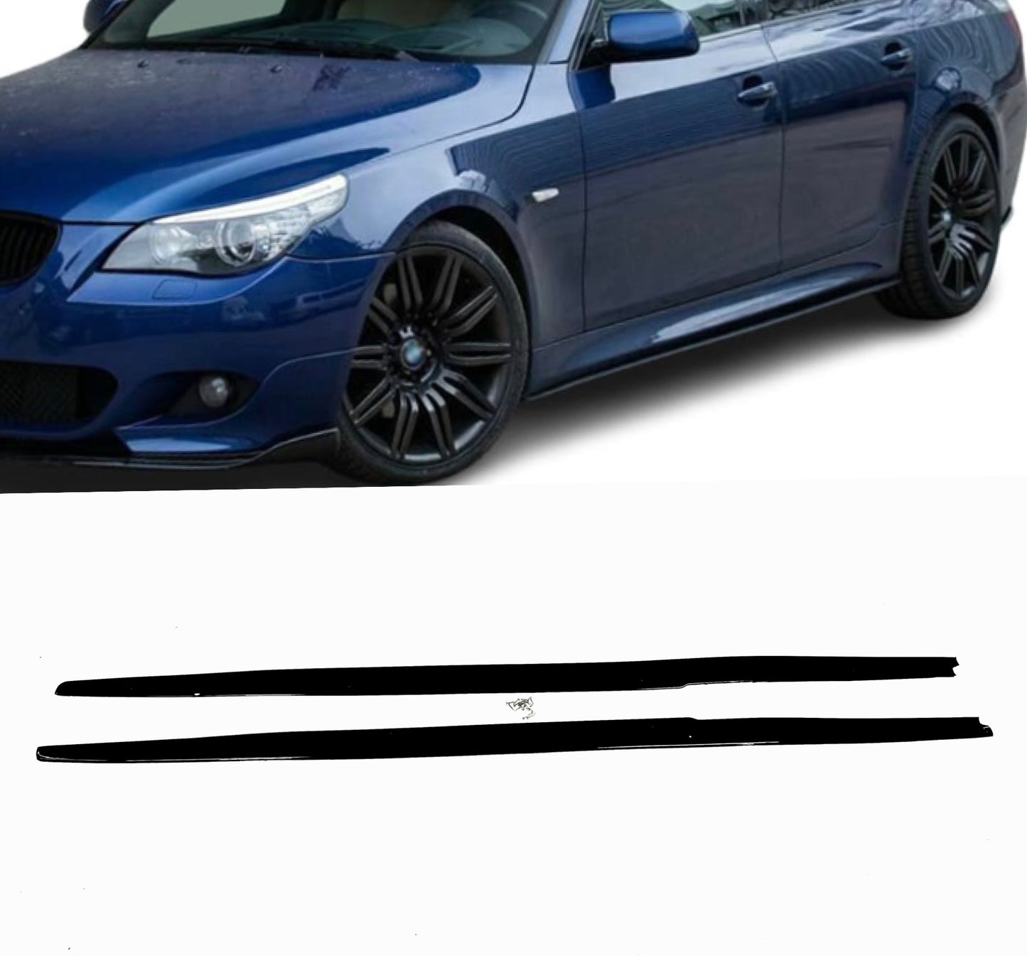 Sidokjols diffuser E60/E61 Blank svart (03-10)