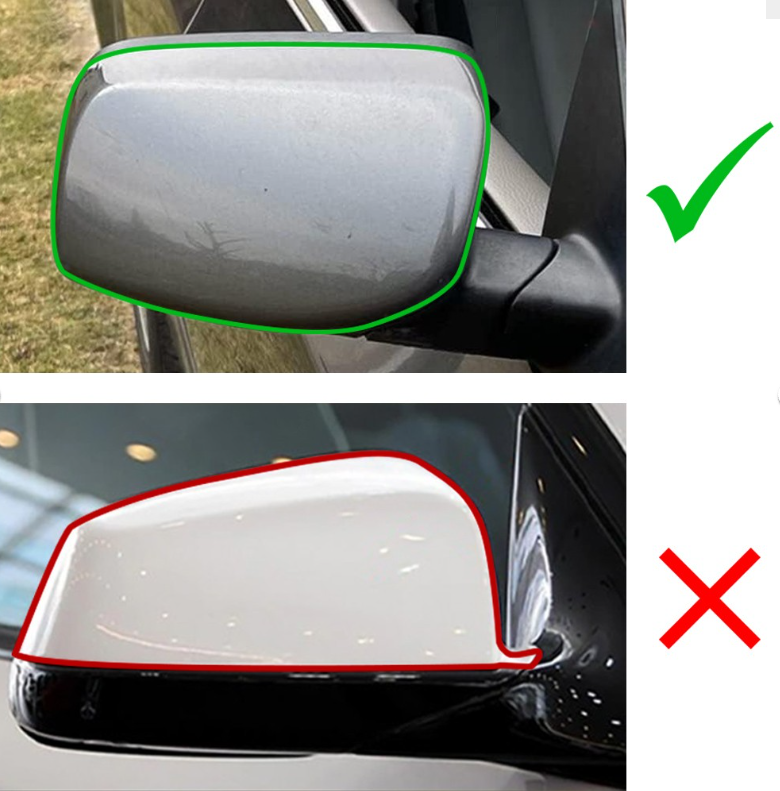 E60/E61 enkelt kit Njurar / Spegelkåpor