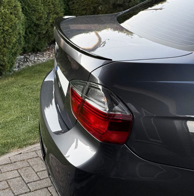M3 Style vinge E90 Blank svart (05-11)