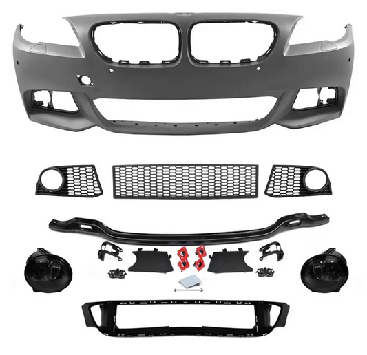 M-Pack Främre stötfångare för BMW F10 / F11 PRE-LCI (10-13), med röktonad Dimljus