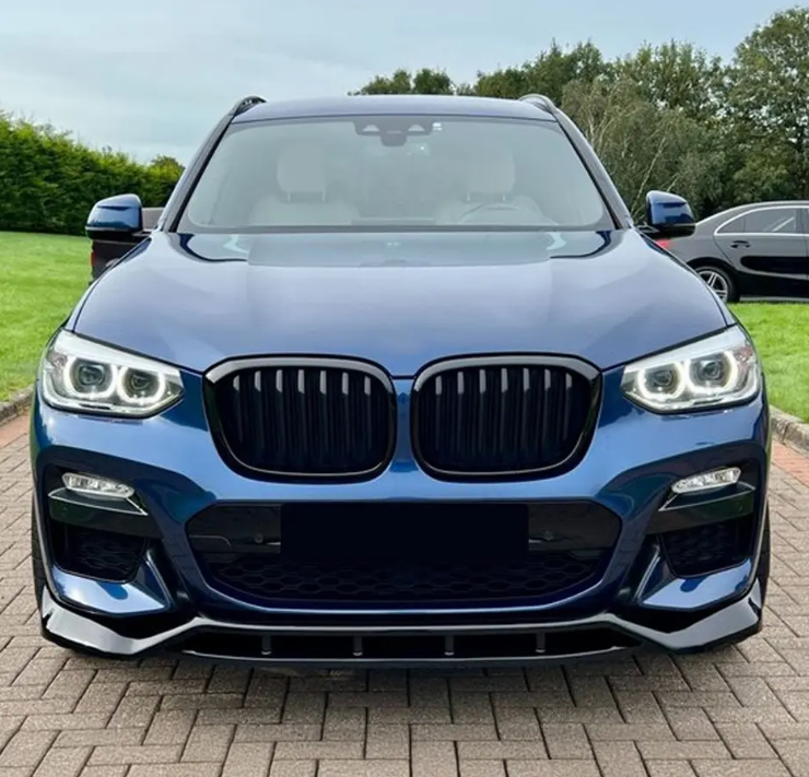 Njurar för BMW G01 X3 / G02 X4 (18-21), blank svart