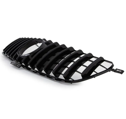 GT R Panamericana stil Frontgrill för Mercedes ML W166 (11-15), blank svart