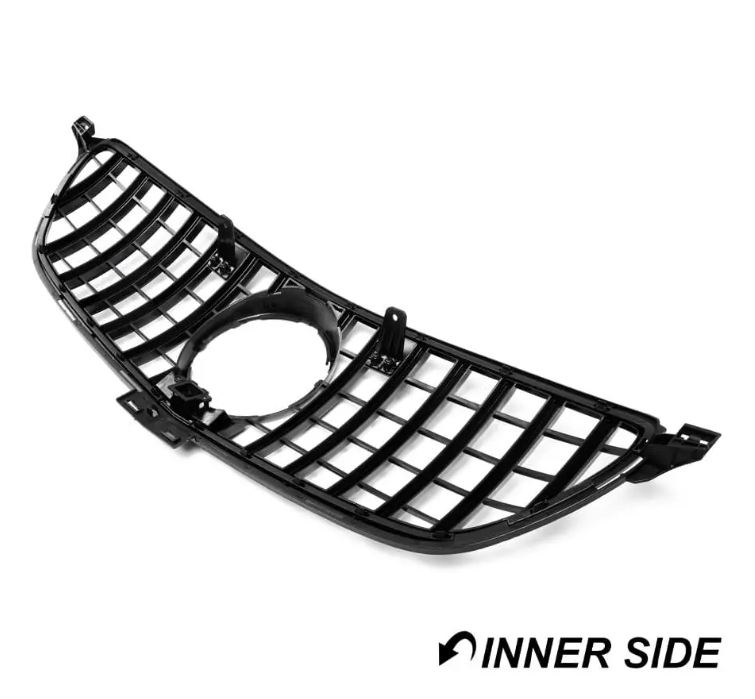 Frontgrill för Mercedes-Benz GLE C292 coupé (15-19), blank svart