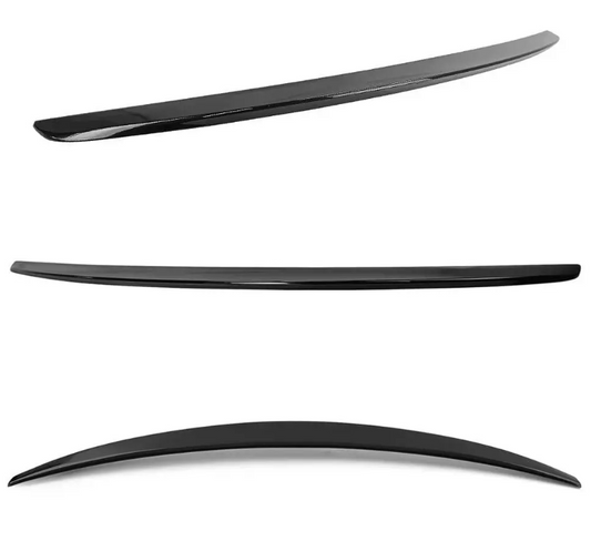 Bakluckespoiler för Mercedes-Benz W222 (13-20), blank svart