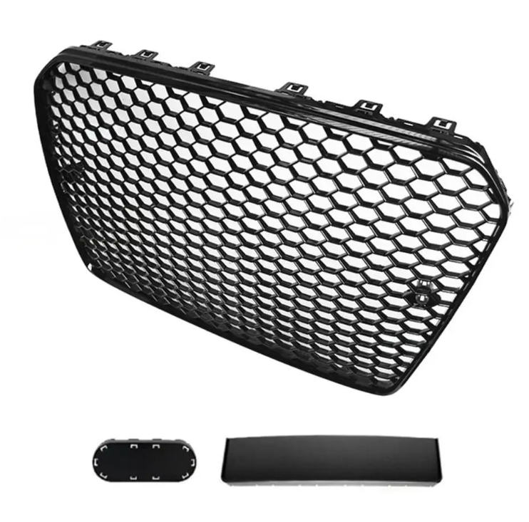RS-stil Frontgrill för Audi A5 / S5 B8 (11-16), blank svart