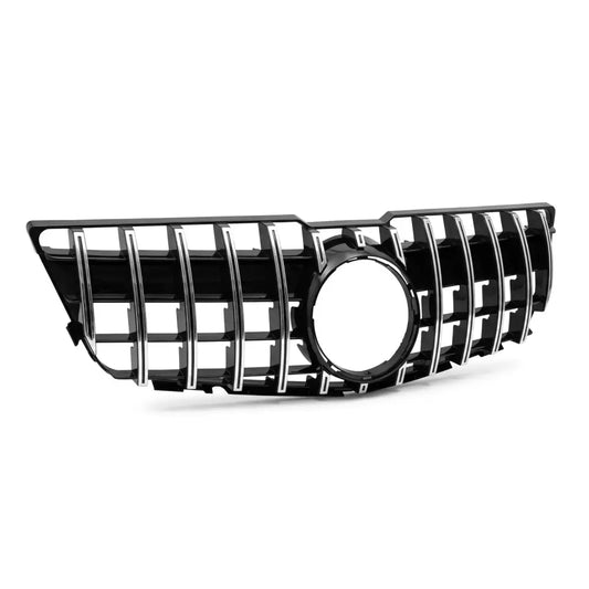 Panamericana GT-stil Frontgrill för Mercedes GLK X204 (08-12) pre-facelift, svart + krom