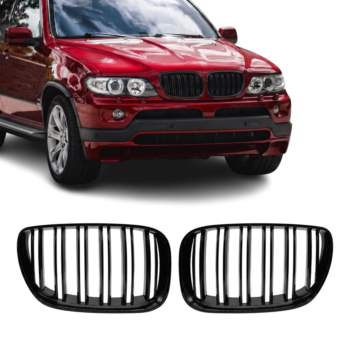 Performance-njurar för BMW X5 E53 facelift (04-06), blank svart