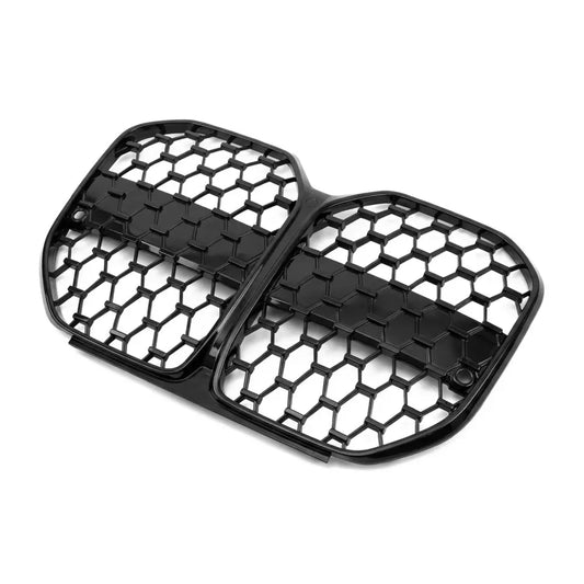 Grill till BMW G26 Gran Coupe utan Distronic, blank svart