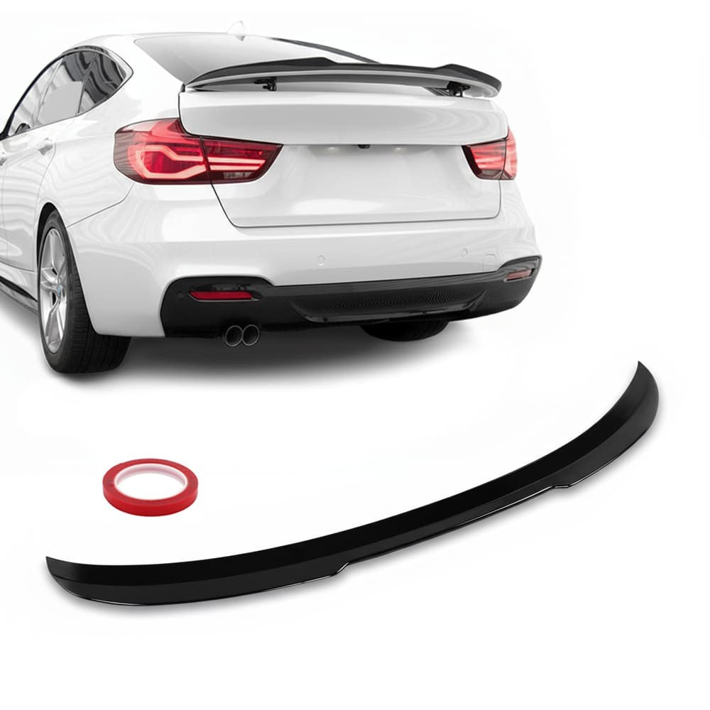 Bakluckespoiler för BMW F34 GT, blank svart