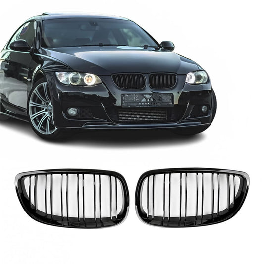 Njurar E92/E93 Blank Svart dubbelribbade (06-10) PRE LCI
