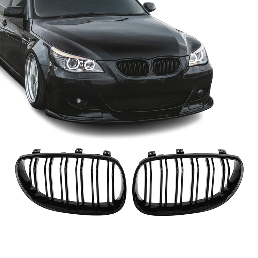 Njurar BMW E60/E61 Dubbelribbade Blank Svart (03-10)