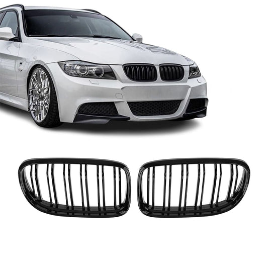 Njurar E90/E91 Blank Svart dubbelribbade (08-11) LCI