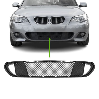 Mittgrill nedre set för BMW E60/E61 med M-Sport stötfångare