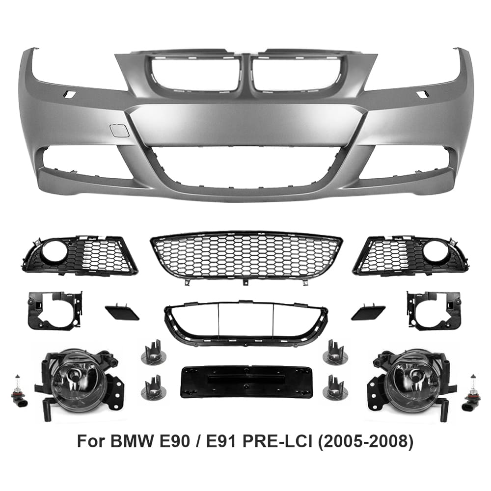 M-Sport front LCI look E90/E91 (05-08) Pre lci med dimljus