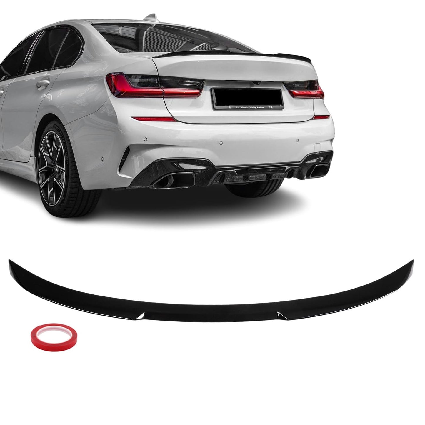 M3 Style vinge G20 / G80 Blank svart (18-26)