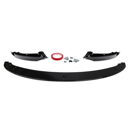 Frontläpp E90/E91 M3 look Blank svart (05-11)