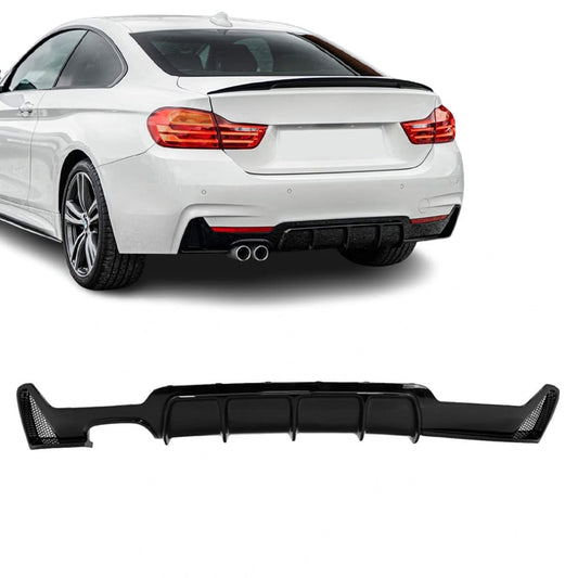 Diffuser bak F32/F33/F36 blank svart (13-)