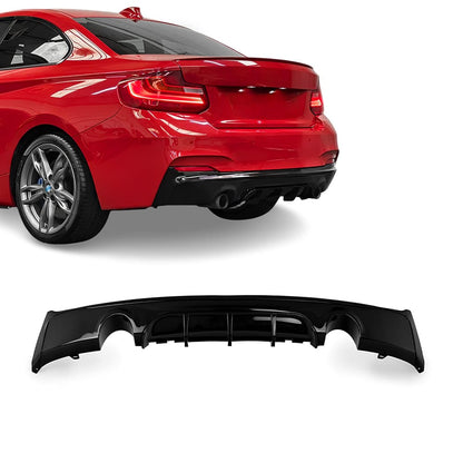 Diffuser BMW F22 / F23 (235/240) M-Sport Blank svart