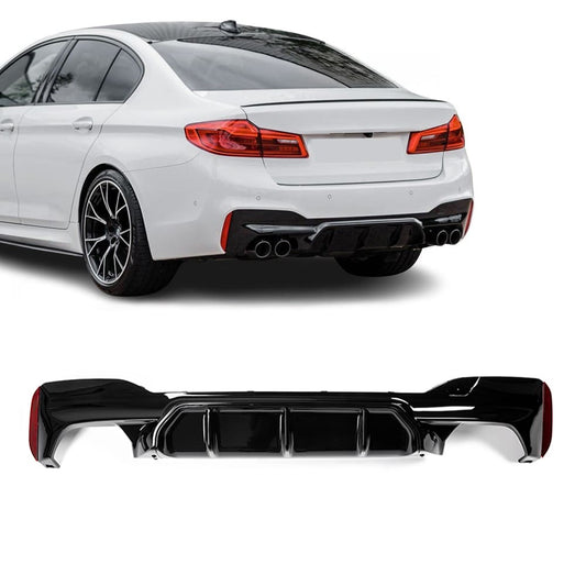 M5 style Diffuser bak G30 / G31 / F90 blank svart (17-23)