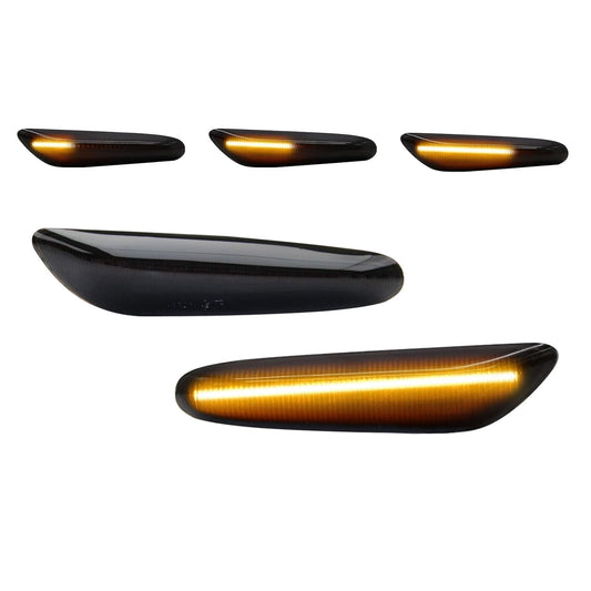 Dynamiska LED sidoblinkers för BMW E60/E61 (03-10) tonade