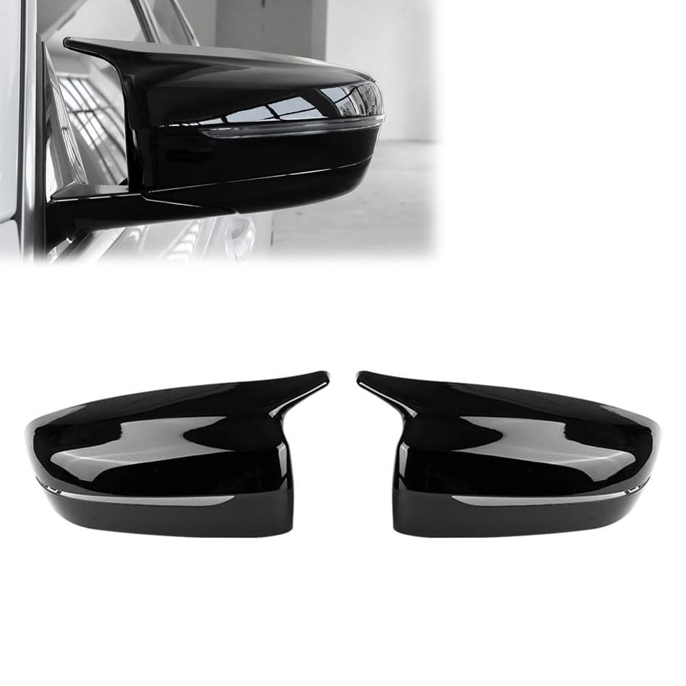M sport stil spegelkåpor set för BMW G11, G12, G15, G20, G22, G30, (endast vänsterstyrd) Blank svart