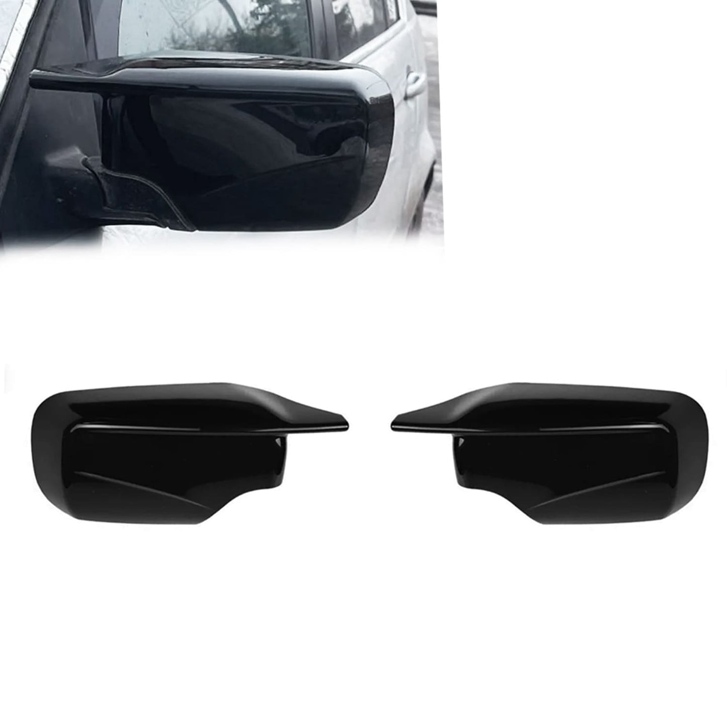 Spegelkåpor E39 Blank Svart (95-03)