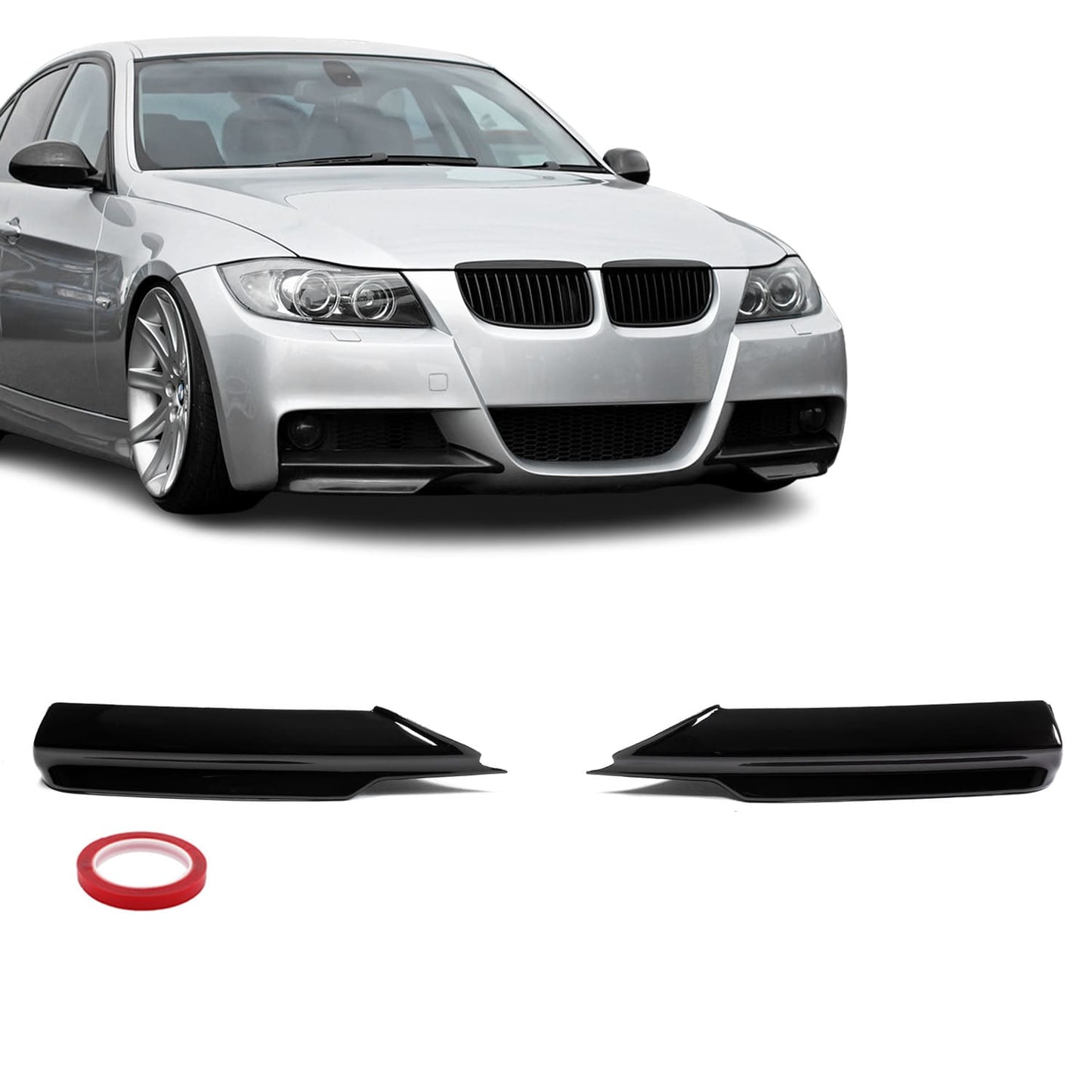 Front Splitters E90/E91 (05-08) Pre Lci M sport