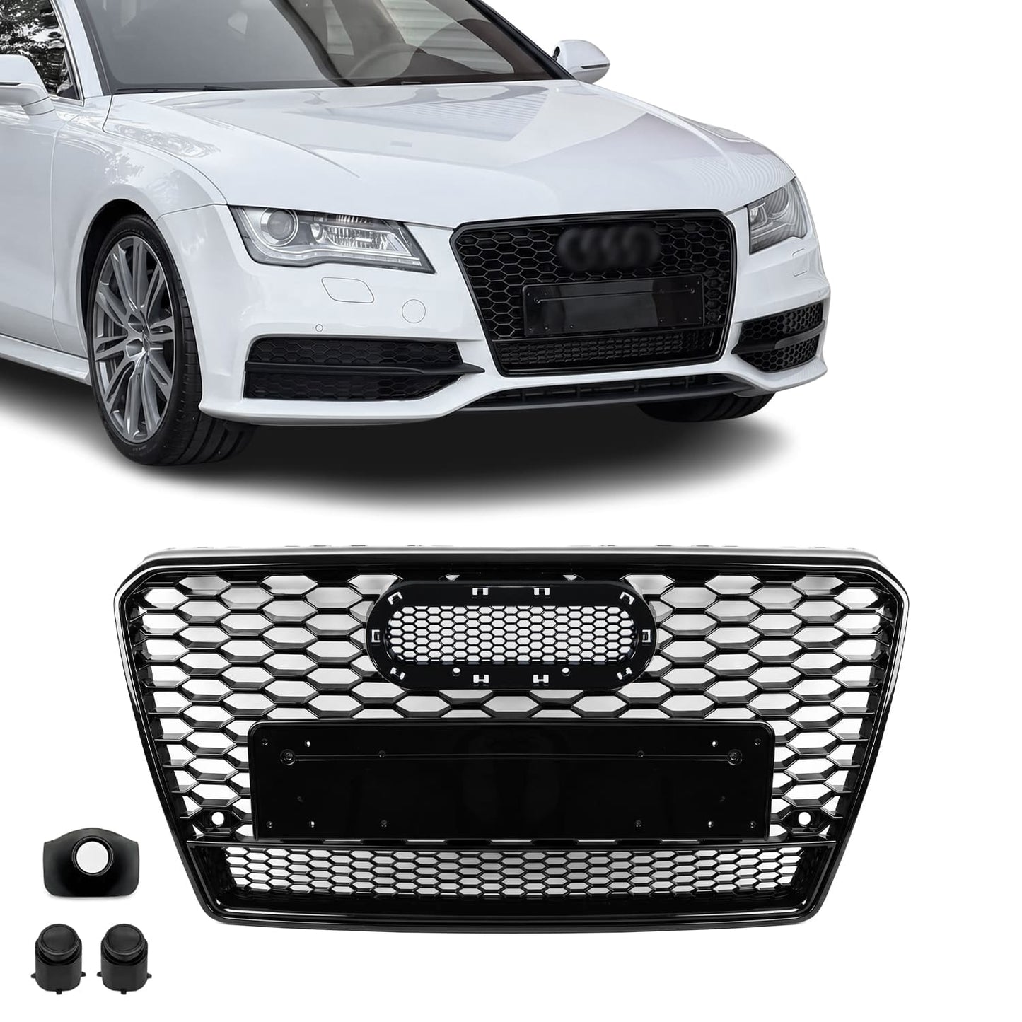 RS Look Grill Audi A7 C7 / S7 C7 Blank svart (10-14)