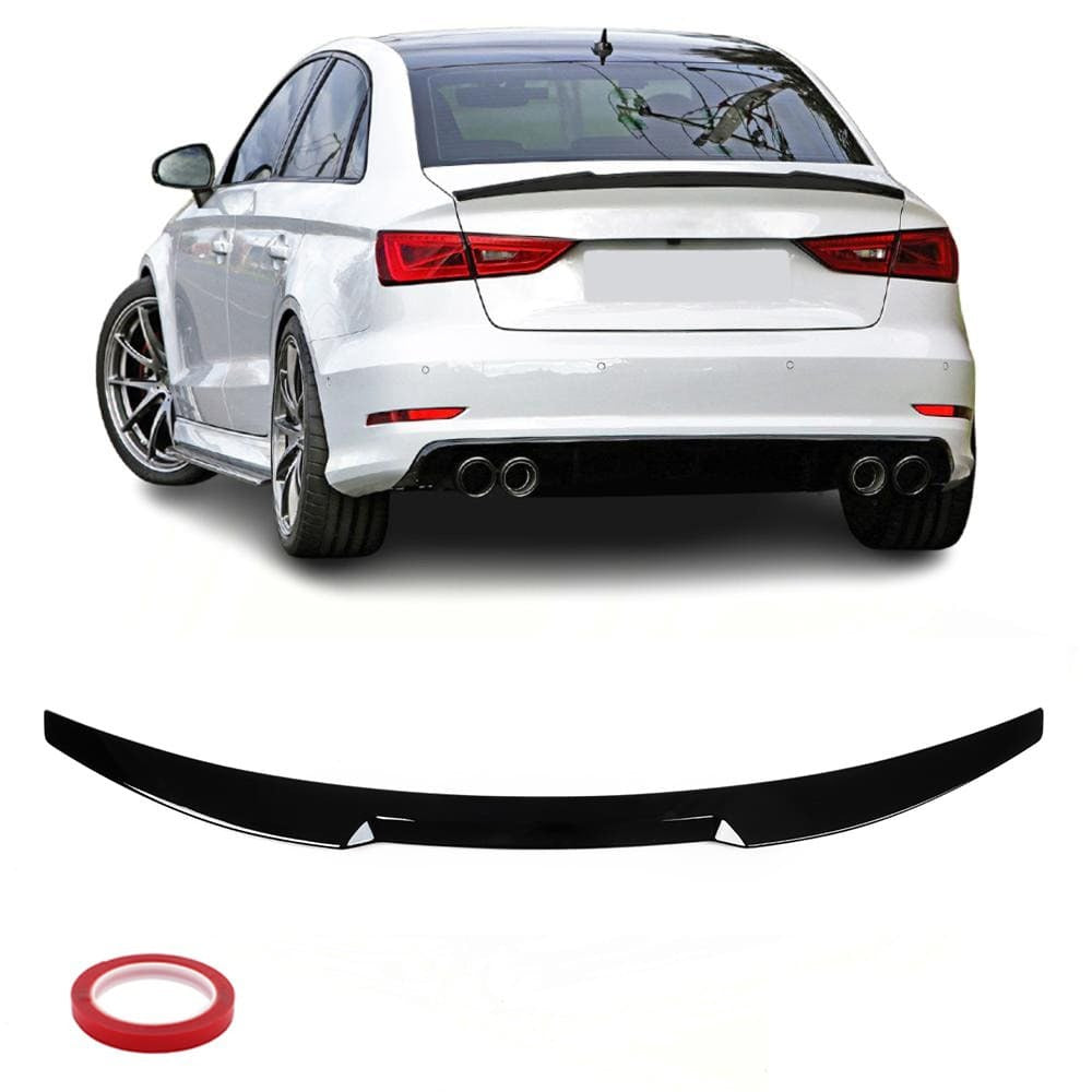 V Style Vinge Audi A3 8V / S3 8V / RS3 8V Sedan Blank svart (12-20)