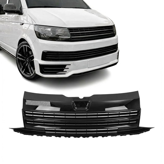 Frontgrill utan Emblem VW Transporter T6 (2015–2019) Blank Svart