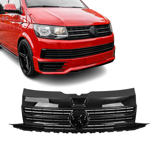 Frontgrill VW Transporter T6 (2015–2019) Blank Svart