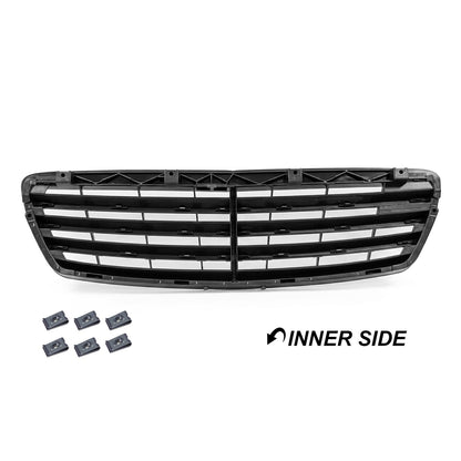 Grill Mercedes E-Klass W211/S211 Pre Facelift Blank svart (03-06)