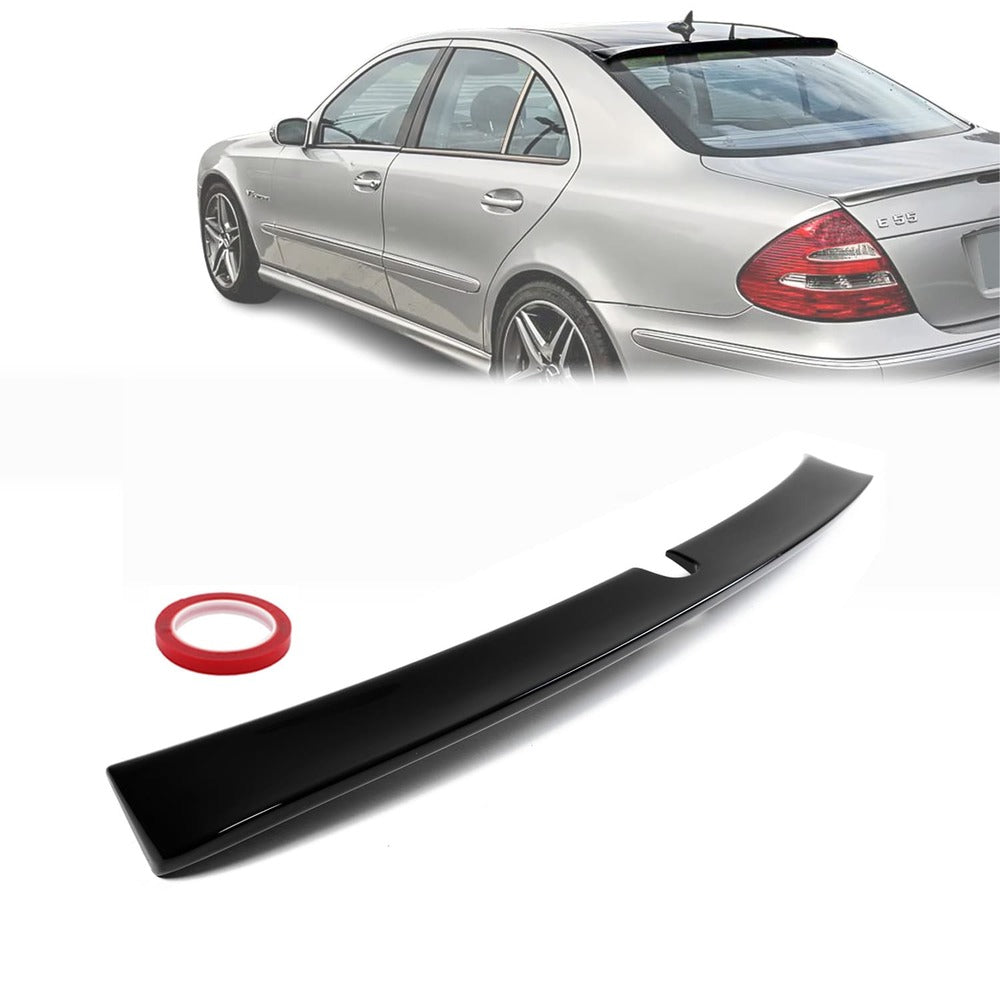 Takspoiler Mercedes W211 Sedan Blank svart (02-09)
