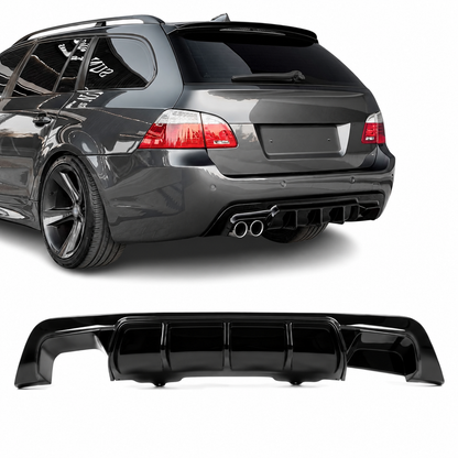 WR Bak Diffuser för BMW E60 / E61 med M-Pack, blank svart