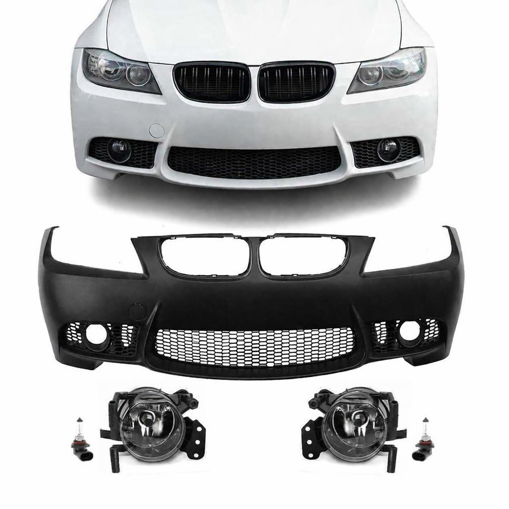 M3 Style front E90/E91 (08-11) Lci Med Dimljus
