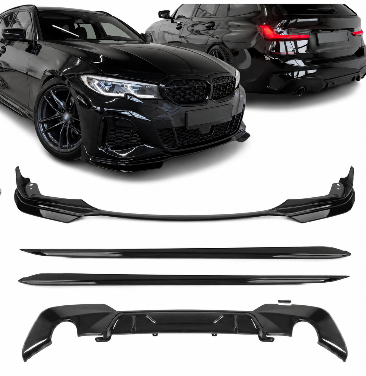 Performance Kit för G20/G21 M-Sport Blank svart (18-22)