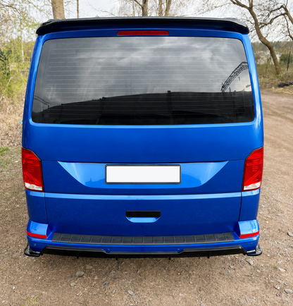 MX style bakre diffuser + Bak sido diffuser Volkswagen Transporter T6/T6.1 Blank Svart