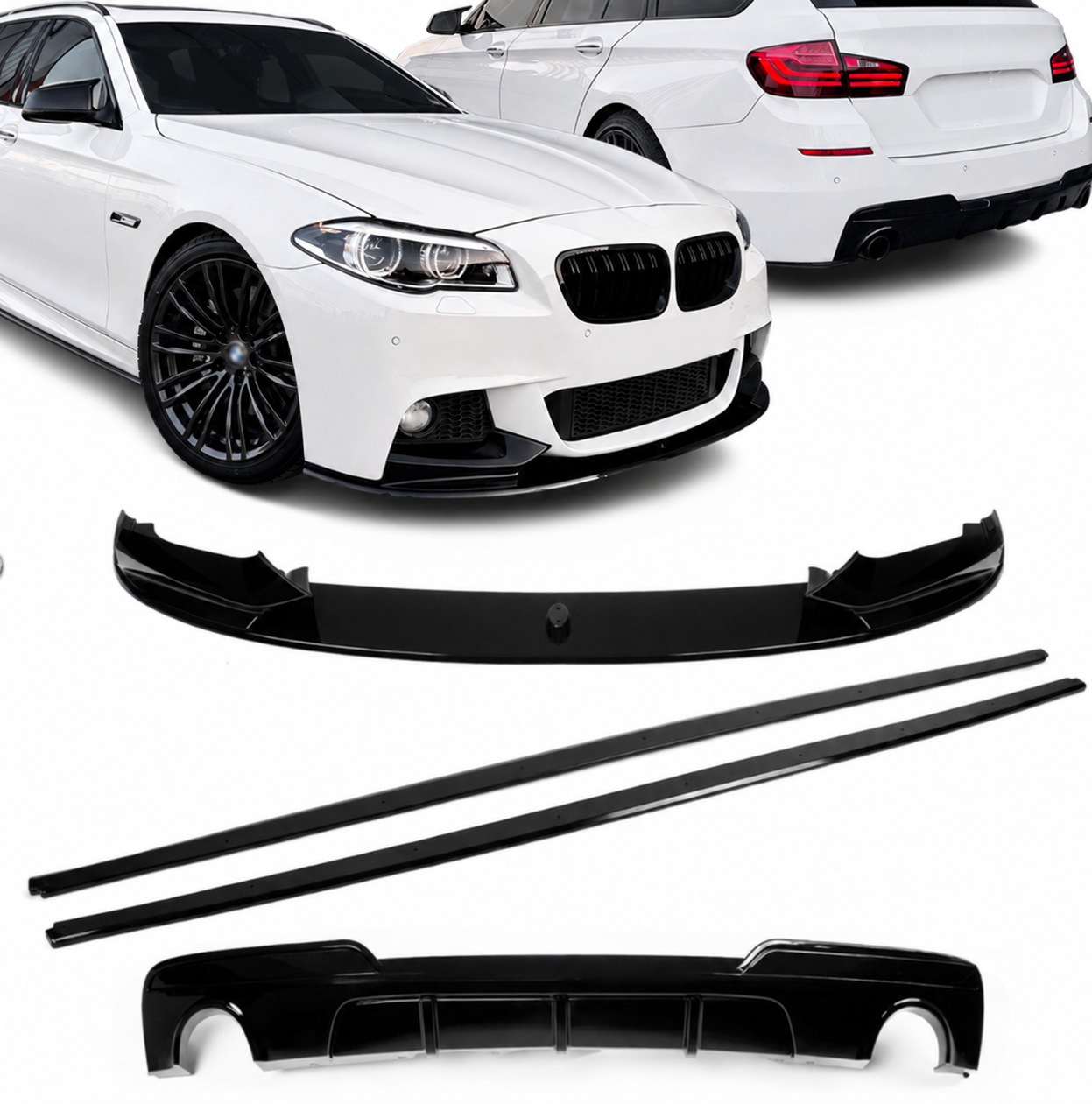 F10/F11 kit (535i/535d) M-Sport Blank svart (10-17)