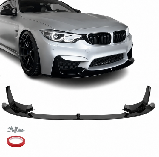 Performance Frontläpp för BMW F80 / F82 / F83, blank svart