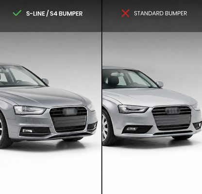 Dimljusgrill / Skydd för Audi A4 B8.5 S-Line / S4 B8.5 (12-15)