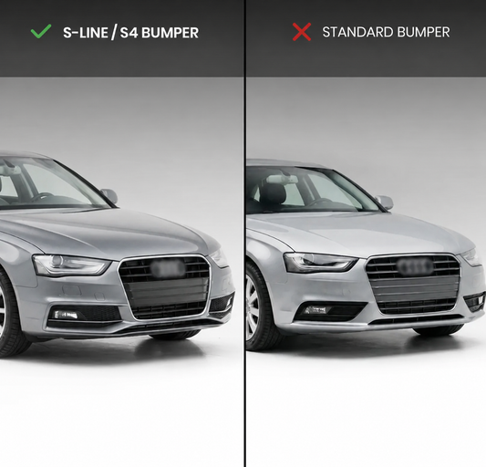 Dimljusgrill / Skydd för Audi A4 B8.5 S-Line / S4 B8.5 (12-15)