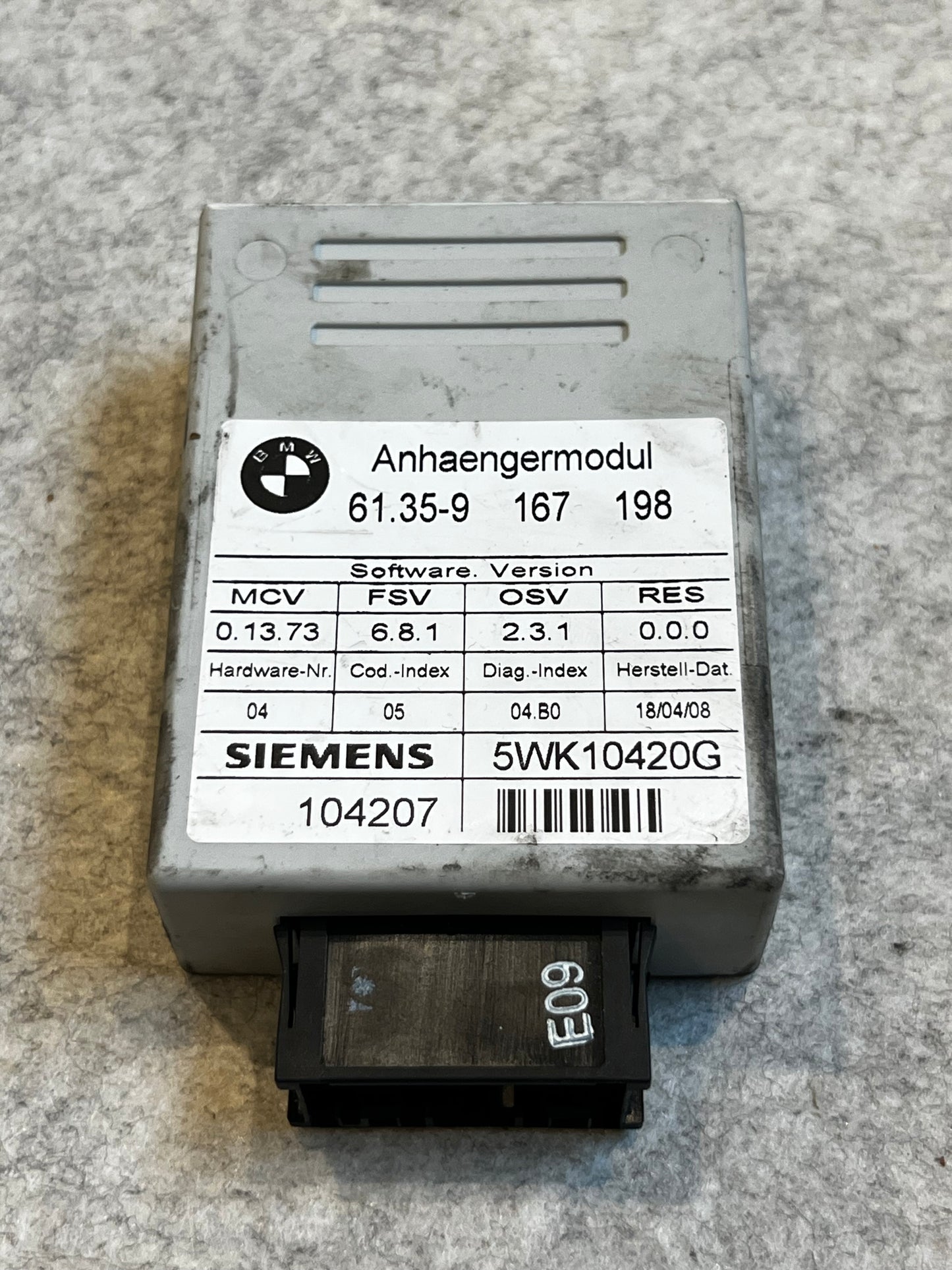 Anhaengermodul (Dragkroks modul) art:61359167198