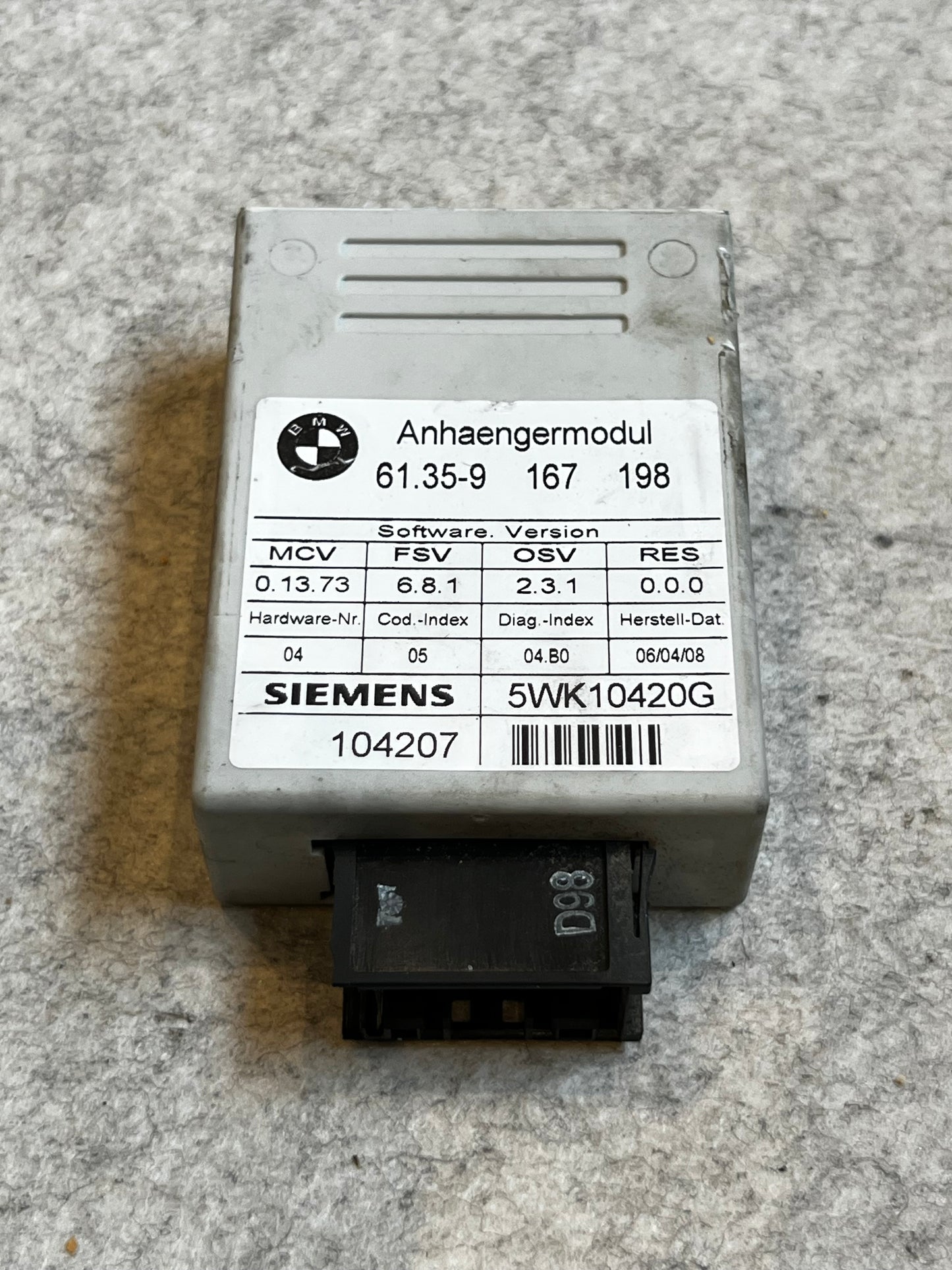 Anhaengermodul (Dragkroks modul) art:61359167198