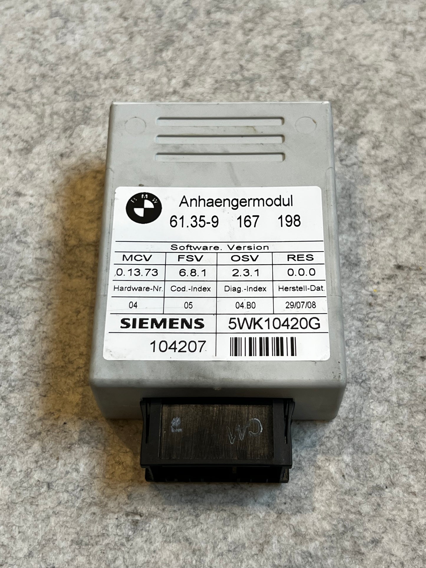 Anhaengermodul (Dragkroks modul) art:61359167198