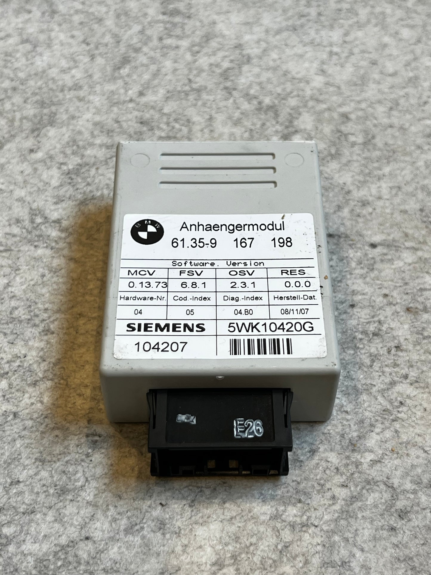 Anhaengermodul (Dragkroks modul) art:61359167198